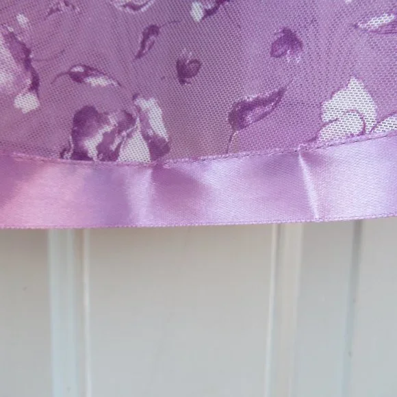 NWT sheer floral nighty panty set embroidered & sequin accents size S - Picture 11 of 14